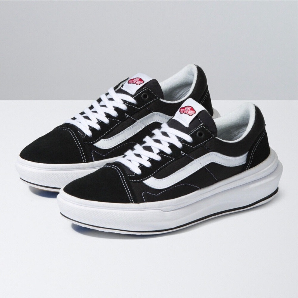 Vans Old Skool Over Black and White Sneakers - Picture 3 of 6